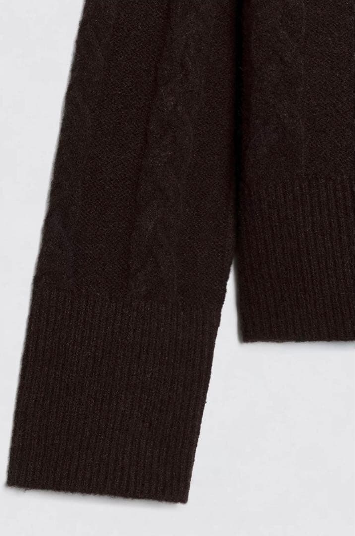 新品／Ｍ SOSHIOTSUKI x ZARA ウールケーブルカーディガン