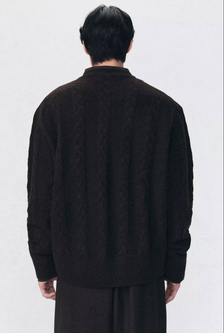 新品／Ｍ SOSHIOTSUKI x ZARA ウールケーブルカーディガン