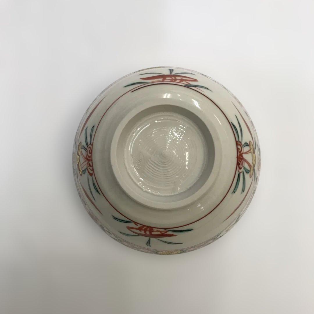 真葛 香斎 呉洲赤絵花鳥鉢　菓子鉢