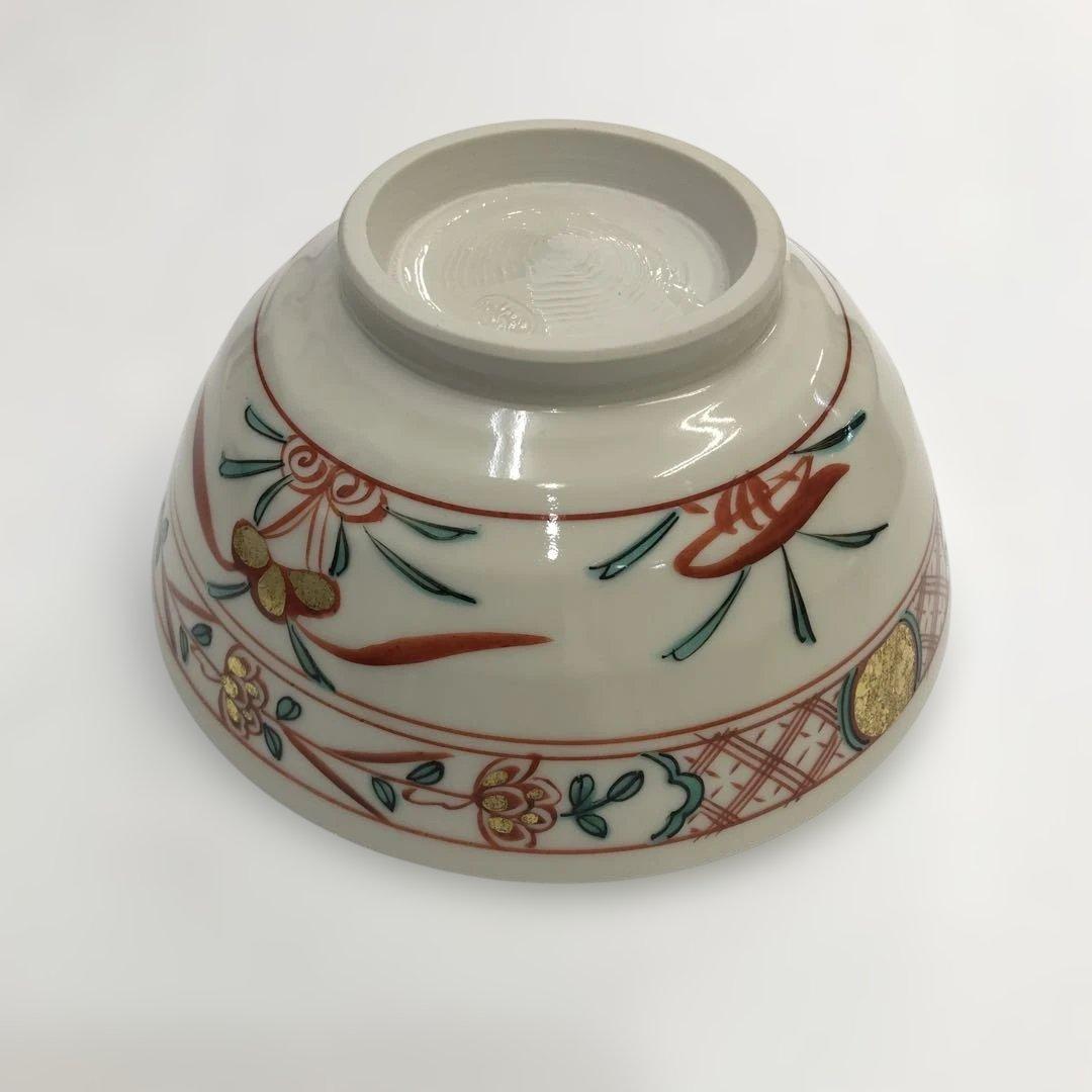真葛 香斎 呉洲赤絵花鳥鉢　菓子鉢