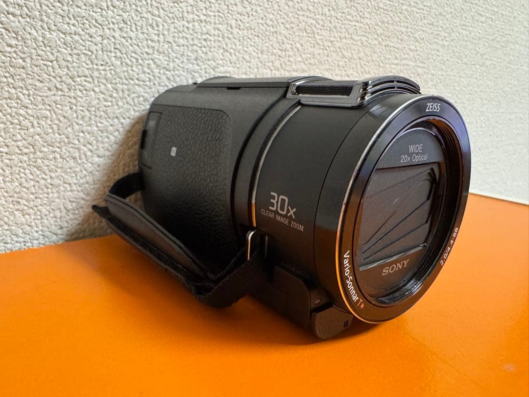 【美品】最安値SONY FDR-AX45 4Kビデオカメラ（ブラック）延長保証有
