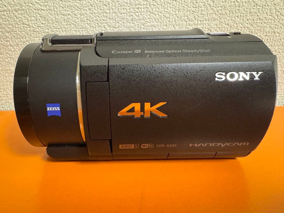 【美品】最安値SONY FDR-AX45 4Kビデオカメラ（ブラック）延長保証有