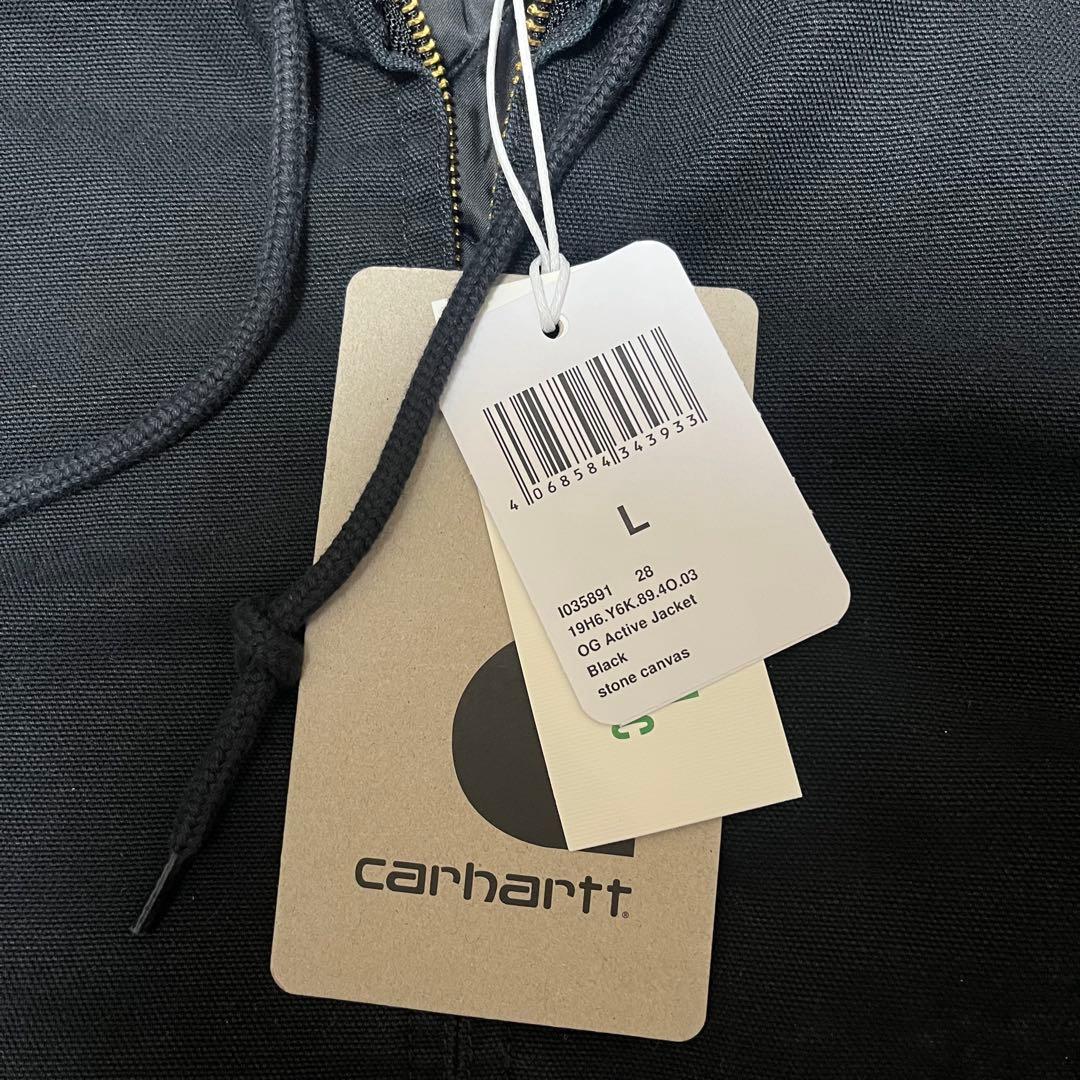 完売 Carhartt Active Jacket Black Canvas L