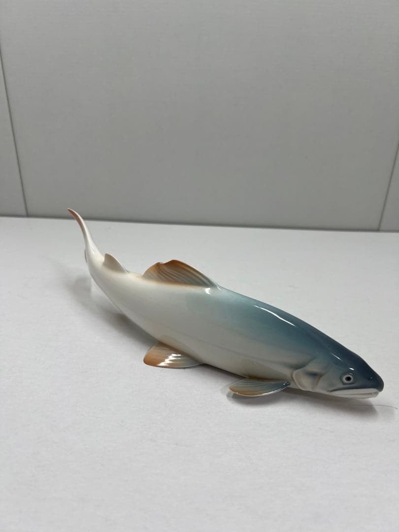 オールドノリタケ　置物　鮎　フィギリン