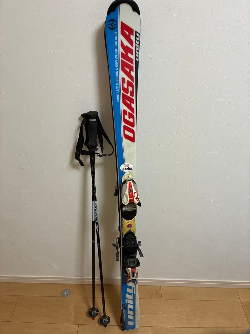 フ*チ様 OGASAKA スキー板 unity Q3 145cm　ストック付き