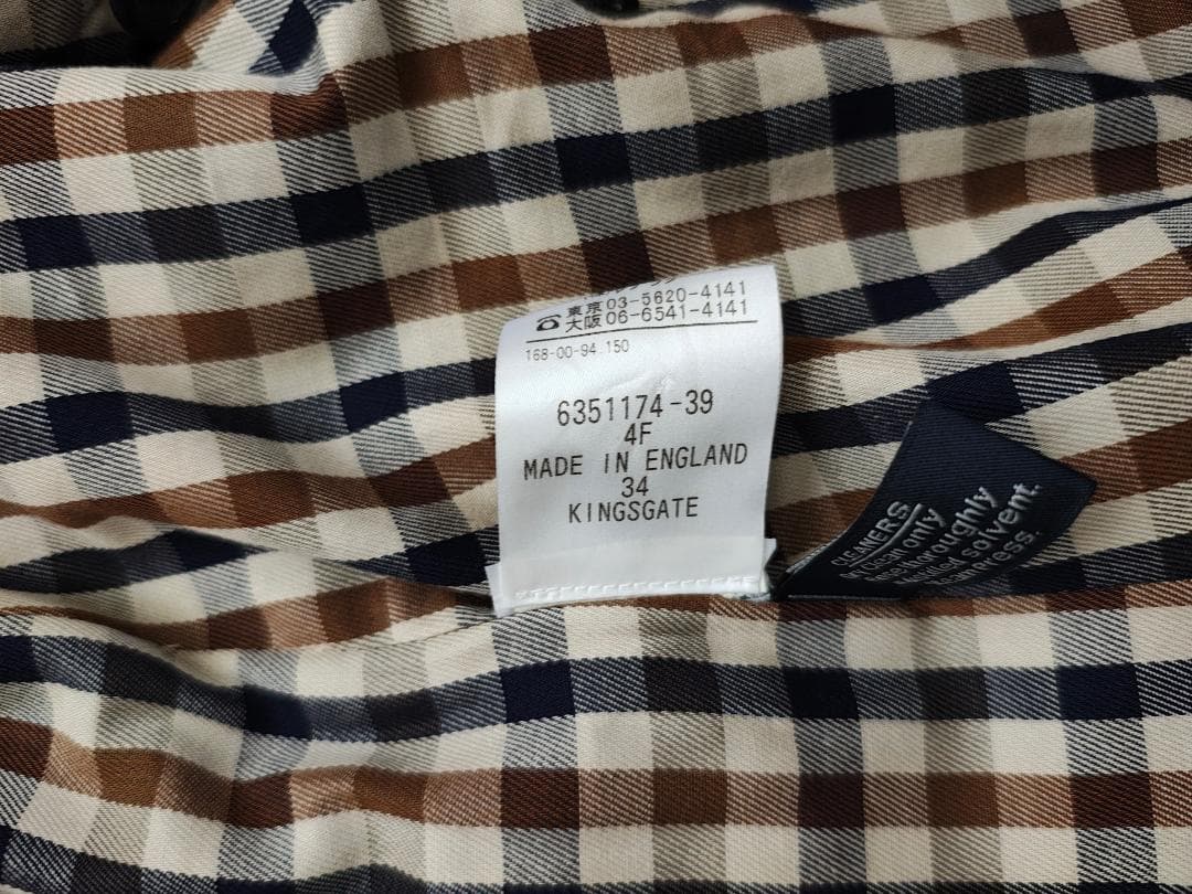 Aquascutum アクアスキュータム ネイビー トレンチコート 超美品