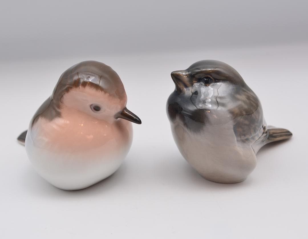 スズメとロビン　２体セット　★ロイヤルコペンハーゲン　デンマーク　ご成約済み