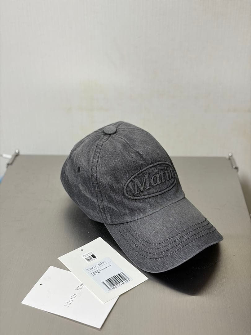 帽子 Martin Kim EMBOSSED LOGO DENIM BALL CAP