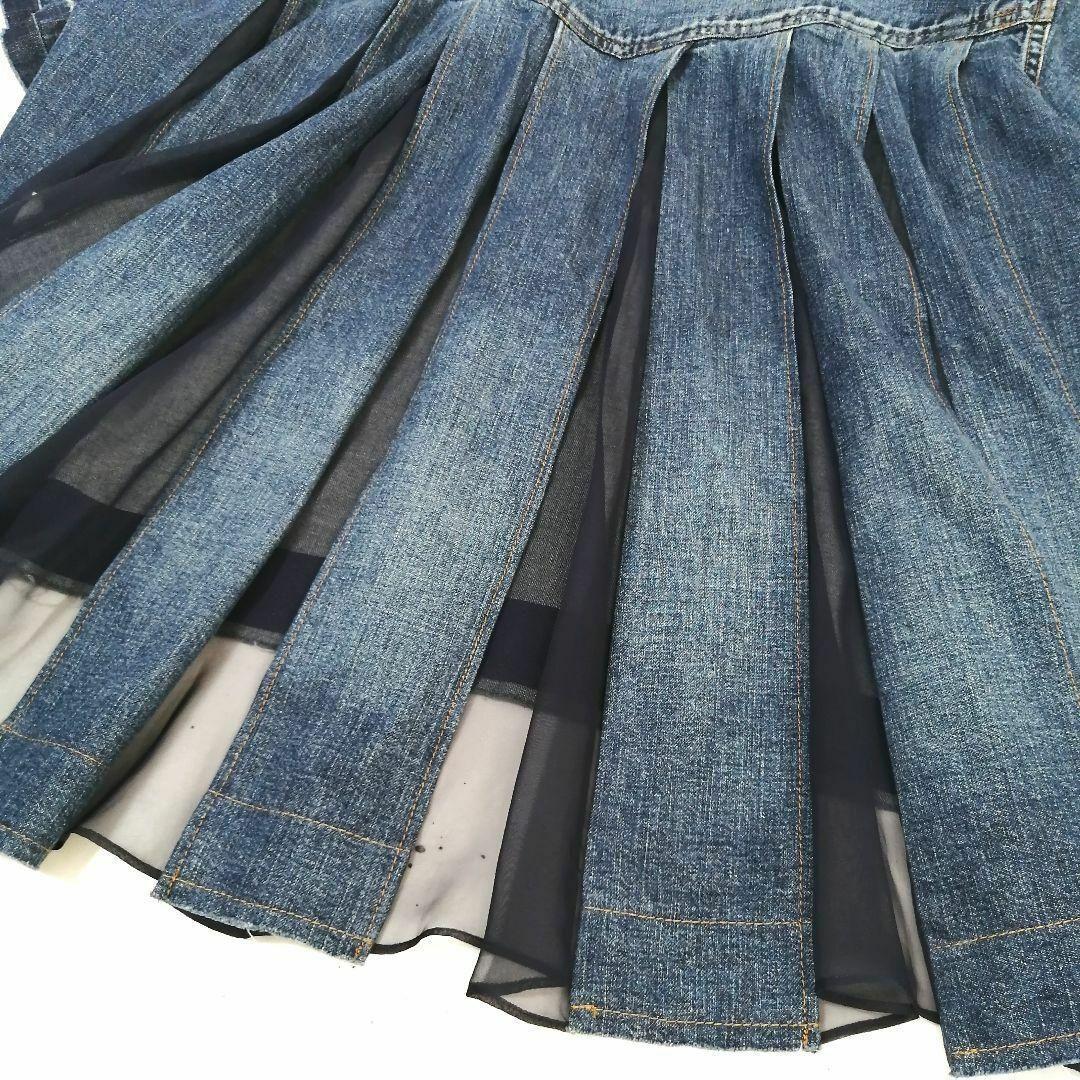 極美品✨ サカイ　デニムシャツ　21SS　近年　ドッキング　シースルー　ゆったり