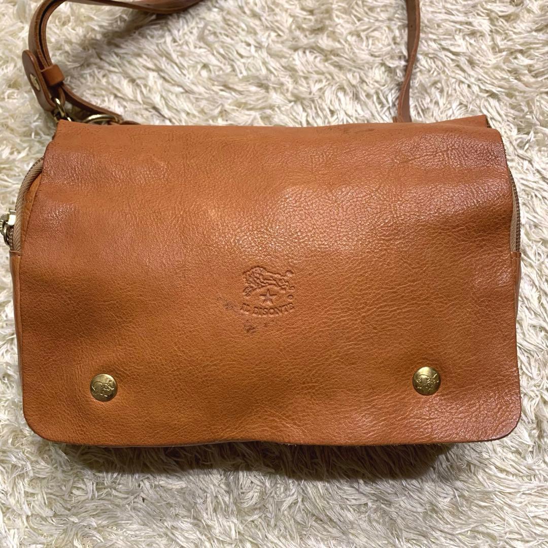 美品✨イルビゾンテ バムバック ボディバッグ レザー ブラウン