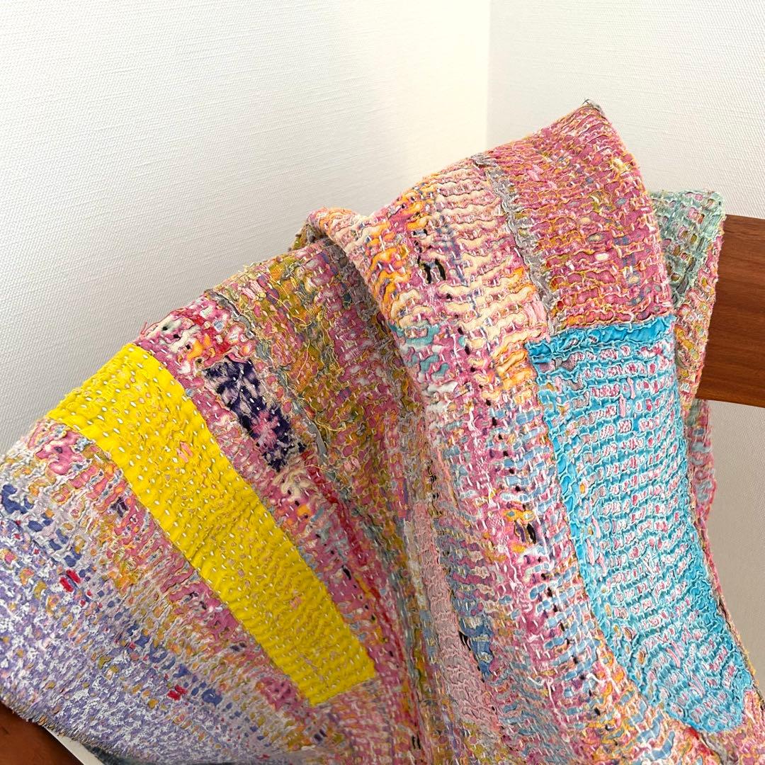 ⌘ kantha quilt ⌘ アンティーク　ヴィンテージ　カンタキルト