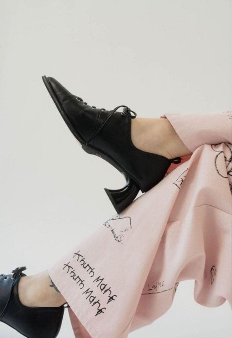 靴 Knuth Marf lace up pointed toe pumps