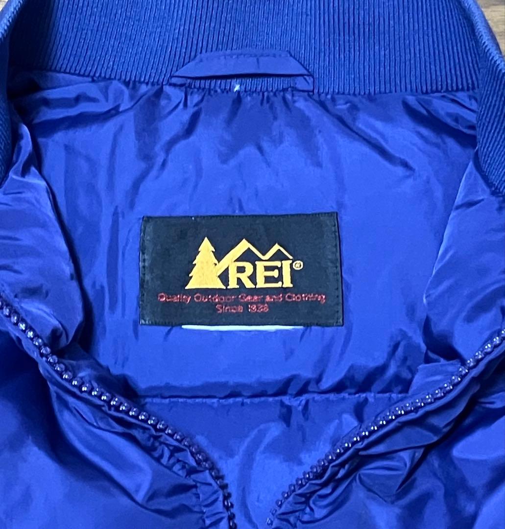 【希少 】90s REI グース ダウン短丈 パープル　メンズSレディースＭ