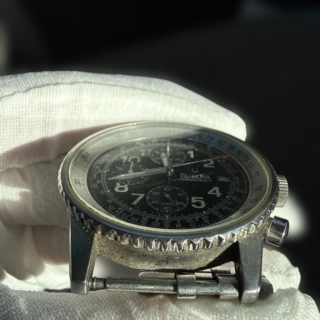 g*1様 Bulova クロノグラフ フスモセコデイト46111 メンズ 202