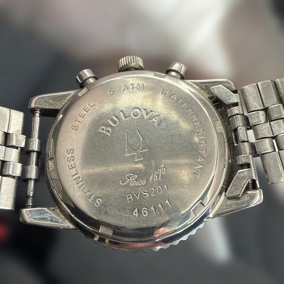 g*1様 Bulova クロノグラフ フスモセコデイト46111 メンズ 202