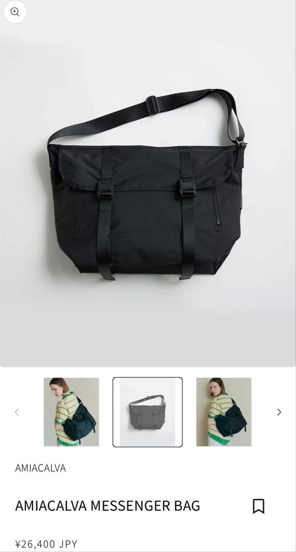 バッグ AMIACALVA MESSENGER BAG