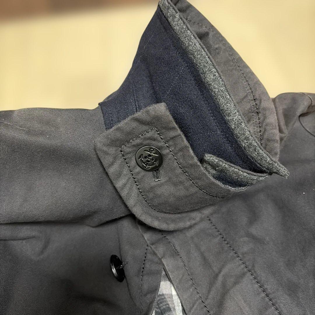 22aw sacai マルチボタンミリタリーステンカラーコート サカイ