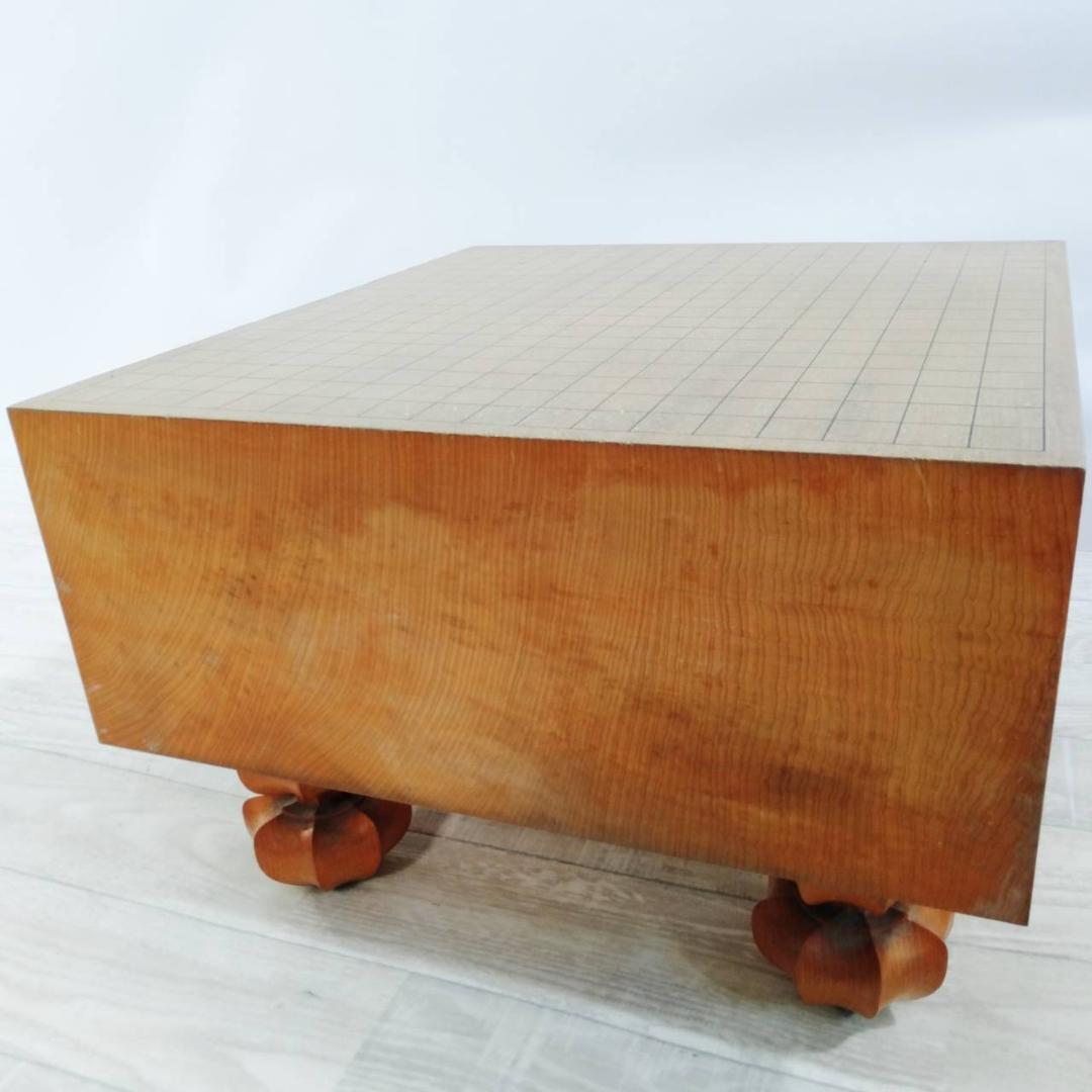 【良品】碁盤 本榧 天柾 ヘソ付き 脚付き 厚み17cm