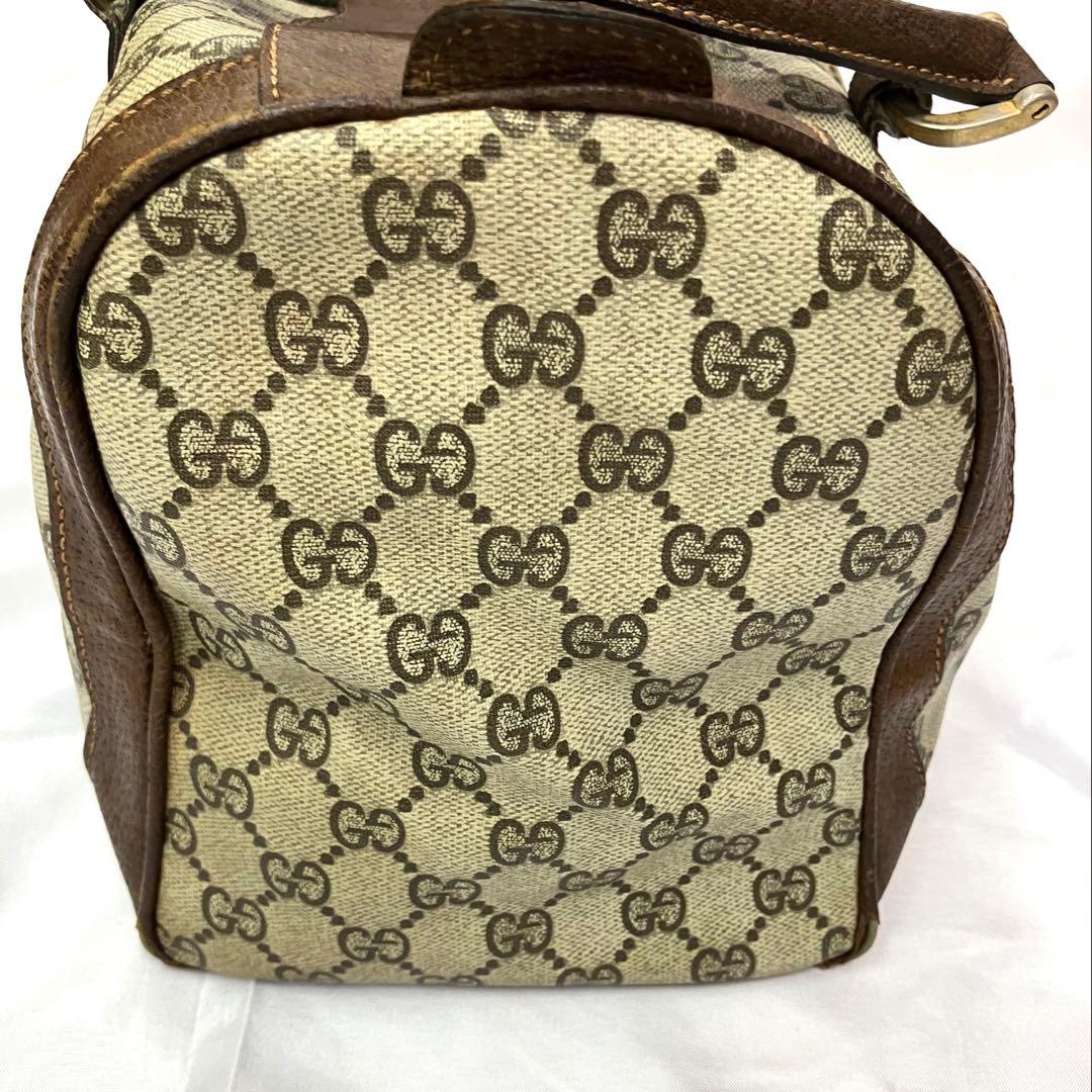 GUCCI グッチ　ボストンバッグ GG柄　シェリーライン