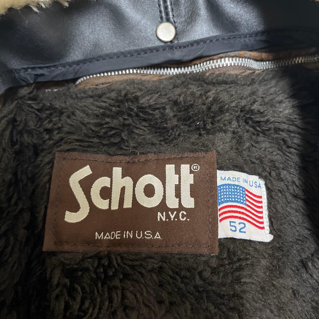 52size schott 本革レザーフライトジャケット