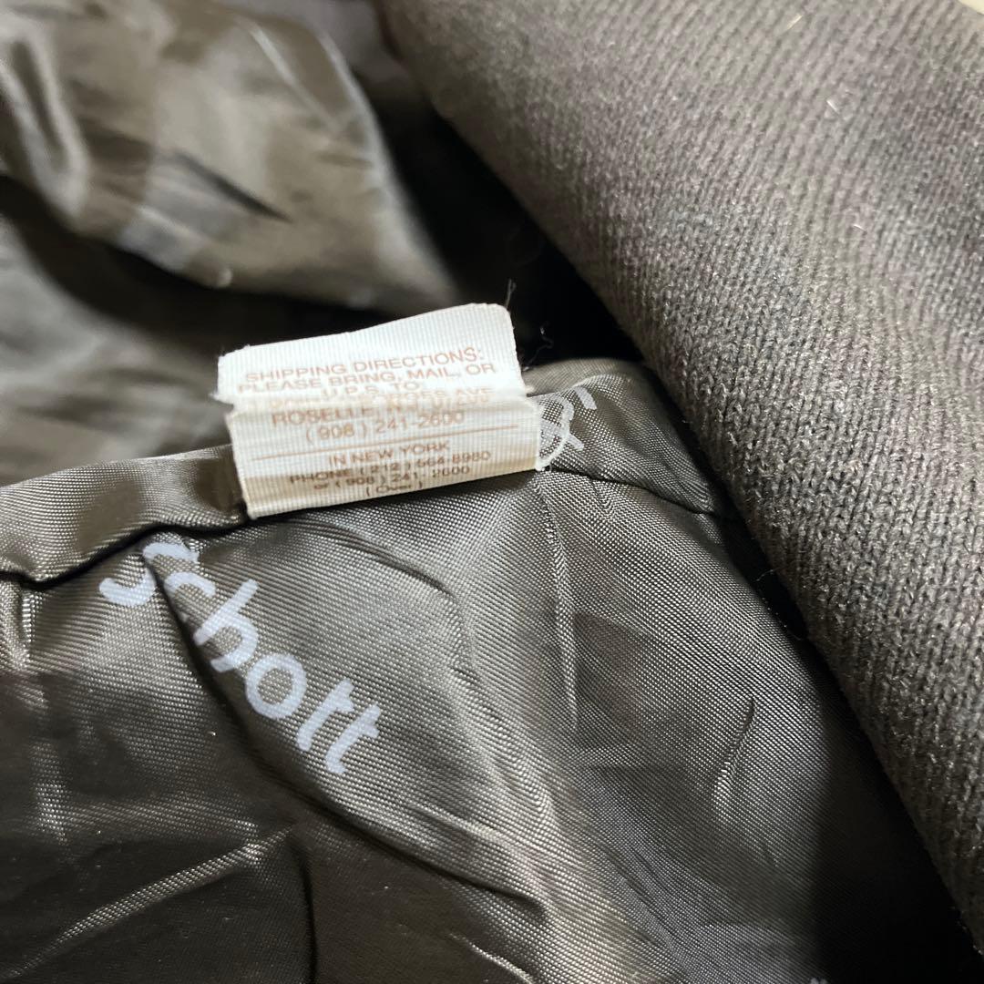 52size schott 本革レザーフライトジャケット