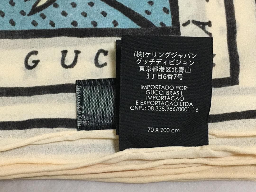 【美品】GUCCI グッチ スカーフ フローラル 花柄 シルク イタリア製