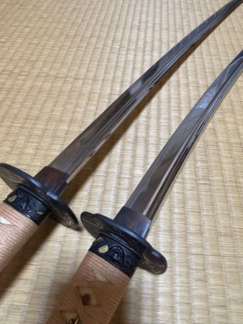 【美品】日本アンティックギャラリー製　五郎入道正宗２本　刀掛け・刀袋付き　模造刀