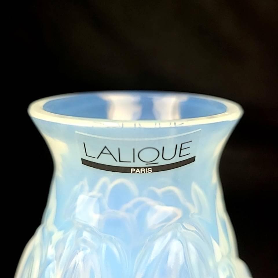 △美品△ラリック　チューリップ　花瓶　オパルセント　箱つき 2