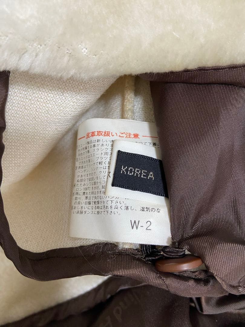 Wind Armor ラムレザー フライトジャケット ブラウン 短丈　S