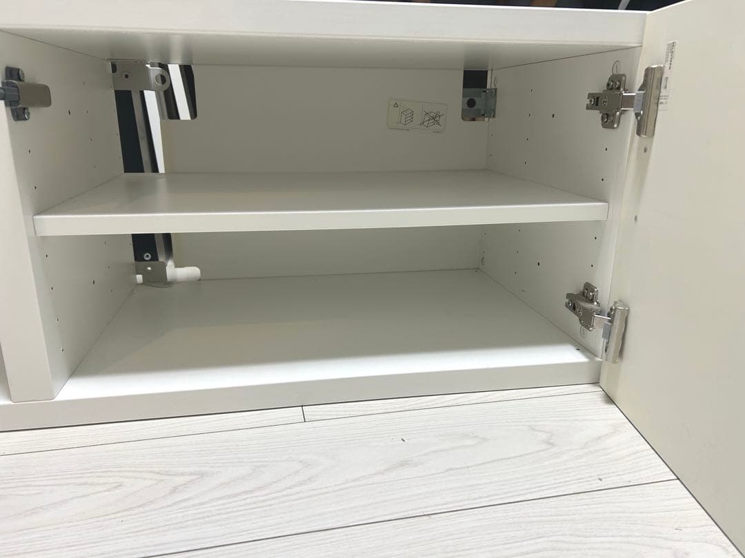 【美品】IKEA BESTÅ ベストー　テレビ台 ガラス天板