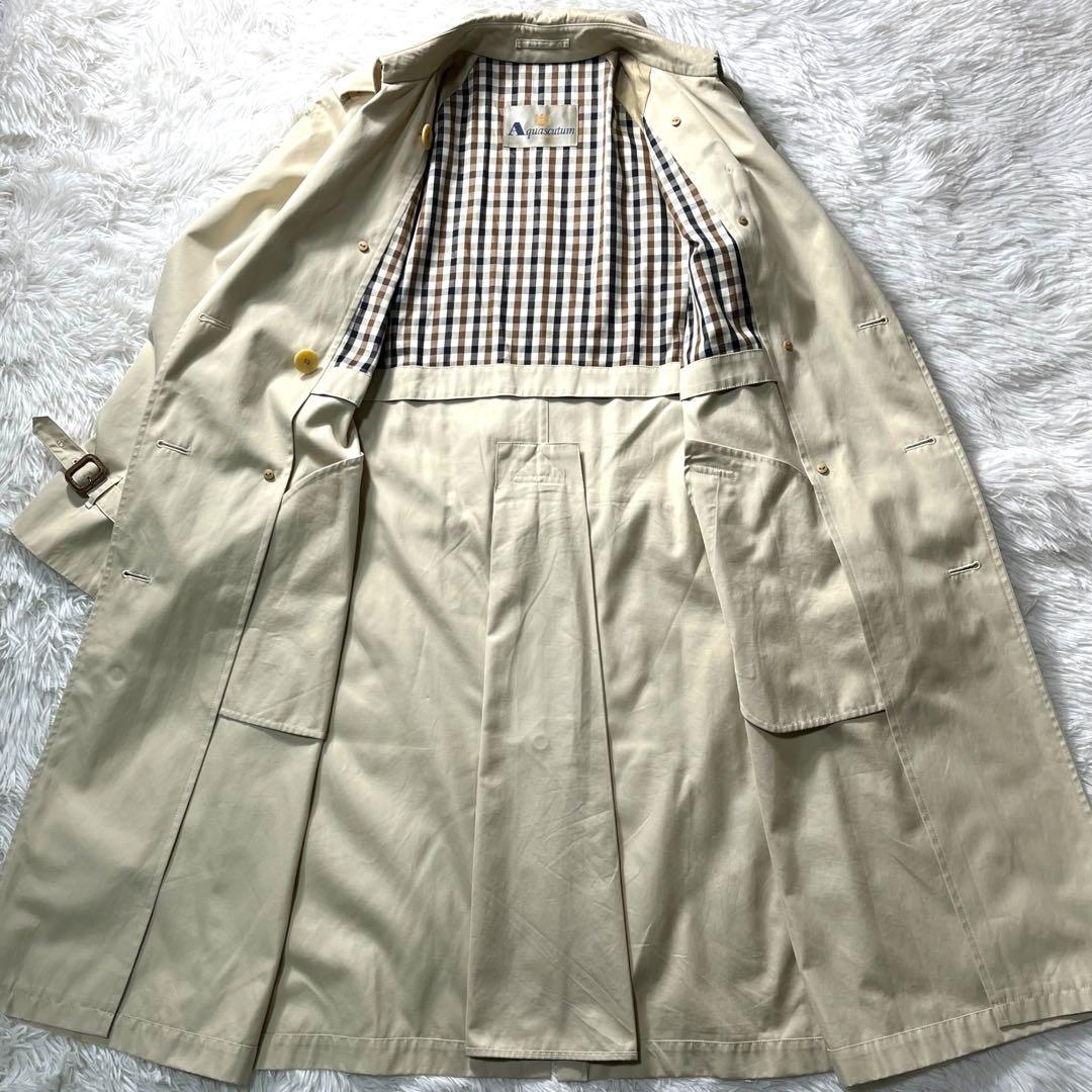 Aquascutum アクアスキュータム　コート　トレンチコート　ベージュ　Ｌ