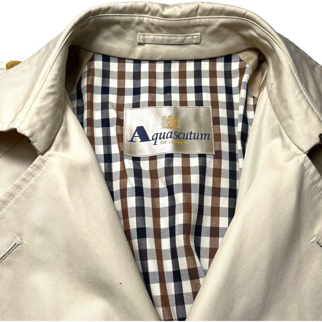 Aquascutum アクアスキュータム　コート　トレンチコート　ベージュ　Ｌ