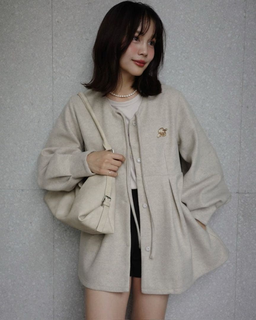 【完売品】jumelle メルトンペプラムトップ