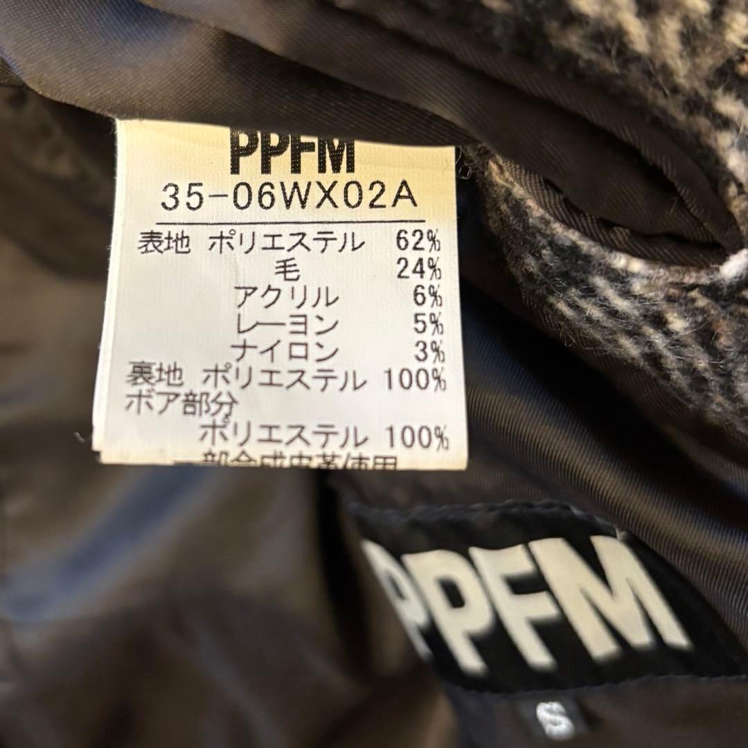 PPFM ジャケット　ダブルブレスジャケット　y2k ナポレオン　チェック柄