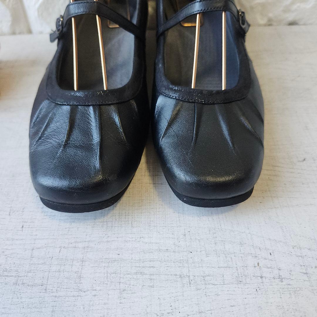 美品 asics walking✨コンフォートストラップパンプス 黒 4E