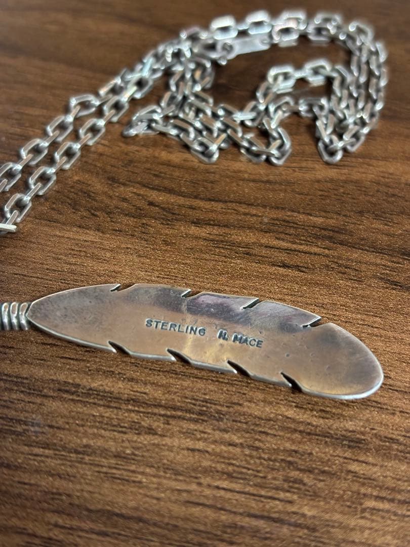 NAVAJO ハーヴィーメイス フェザーネックレス