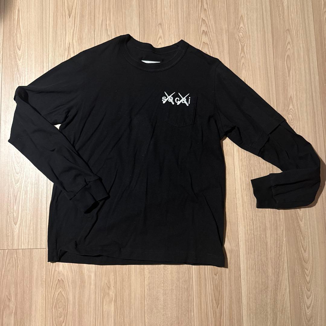 sacai×kaws Embroidery Long T-Shirt