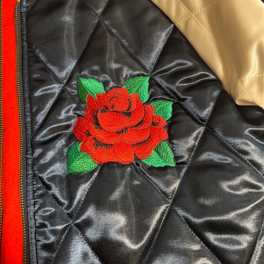 シュプリーム　Quilted Satin Bomber 13aw スカジャン