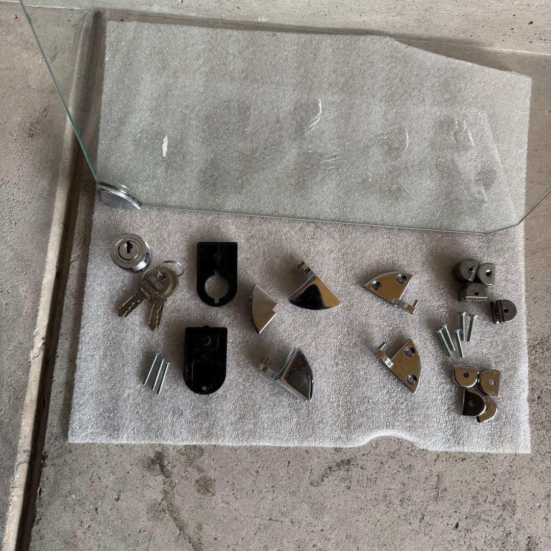 USMハラーHallerガラスドアセット・メタルパネル用金具付き