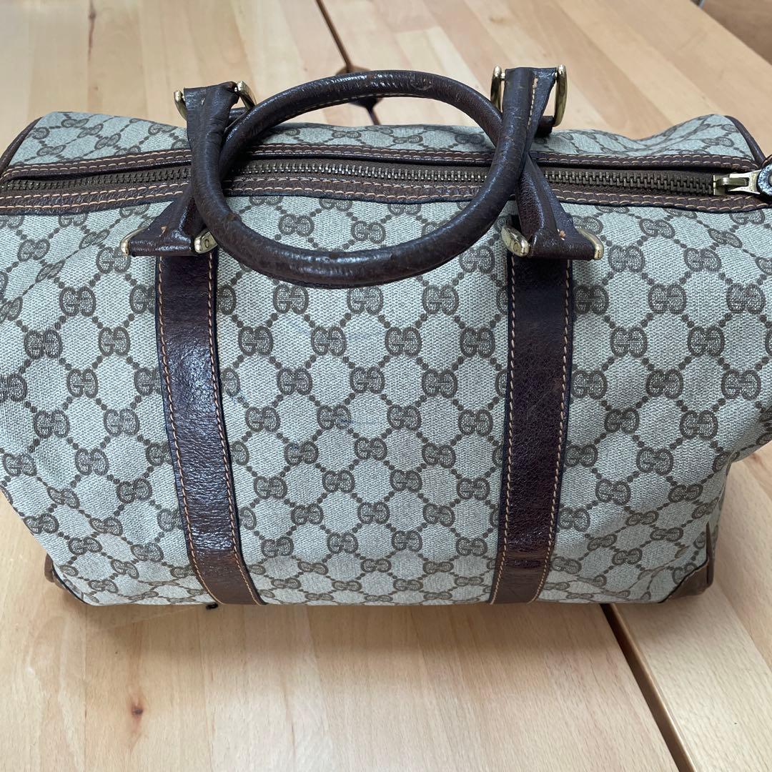 GUCCI グッチ GGキャンバス ボストンバッグ