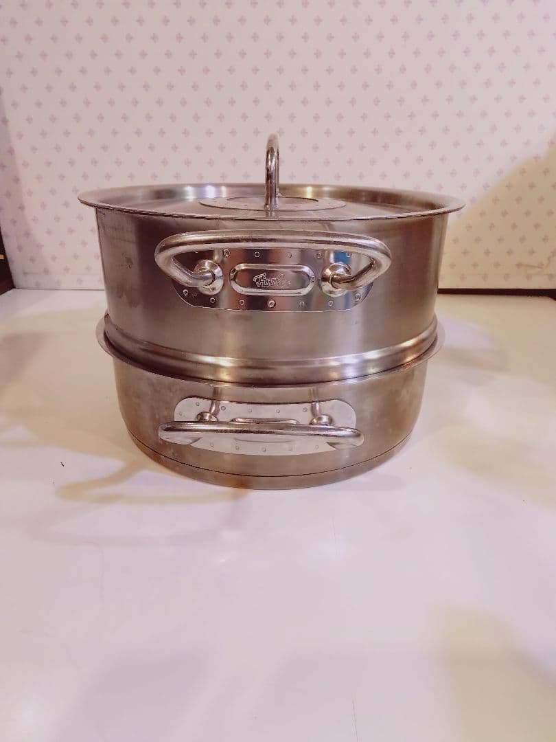 Fissler フィスラー 両手鍋 蒸し器 スチーマー約24cm