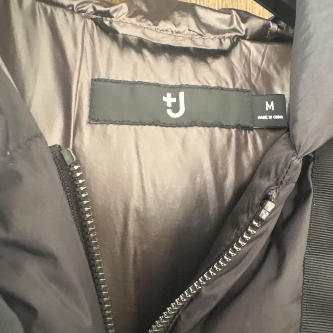 UNIQLO+J　ジル・サンダーコラボ フード付ブラックダウンジャケット