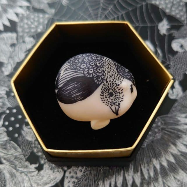 ドールミニヘッド　鳥【ヘッド+六角形の箱】※ボディ・背景は付属しません