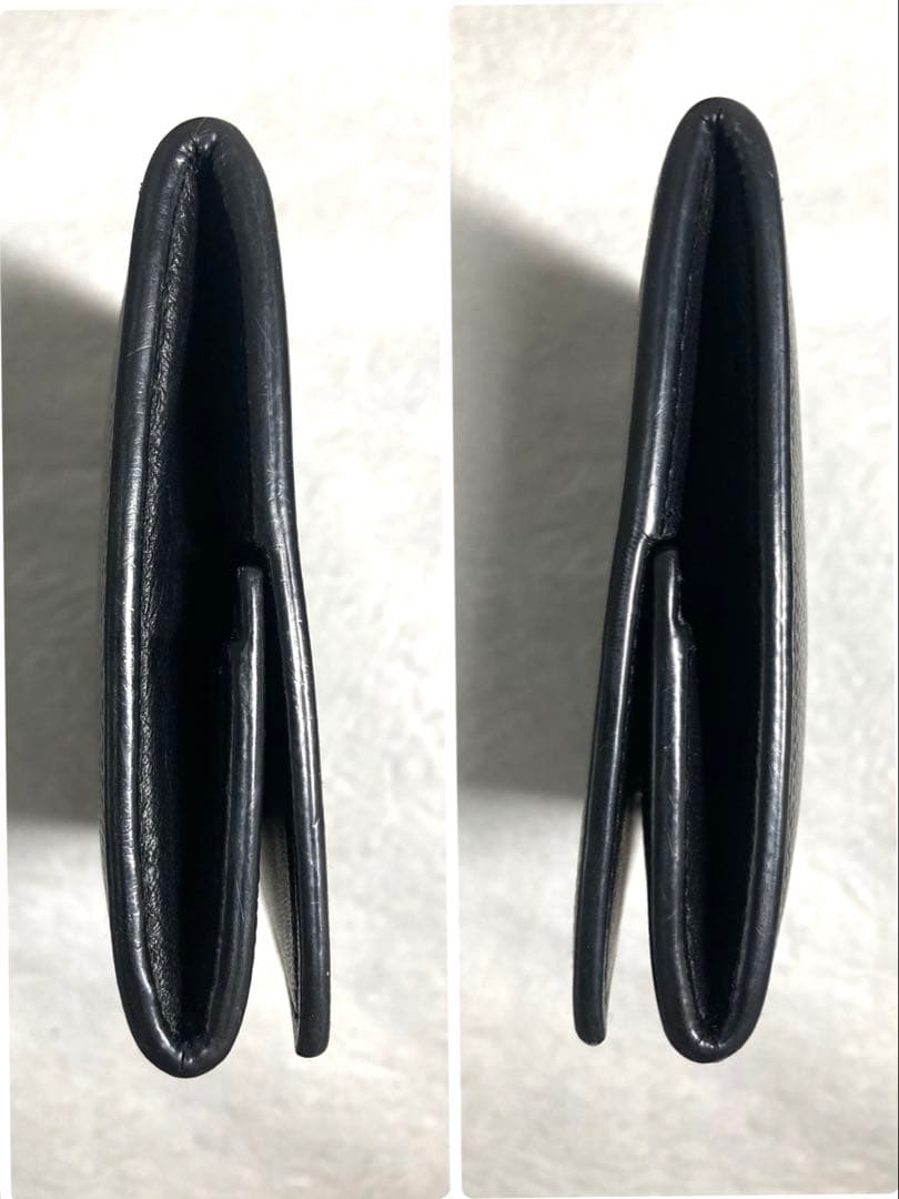 良品　サンローラン　レザー　ケース　ブラック　黒