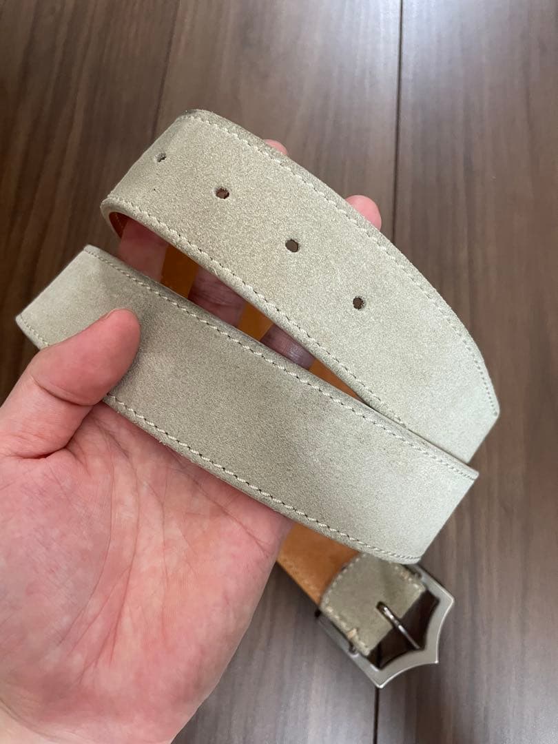 Dior Homme Dバックル　ベルト　スエード　レア　ディオール　オム