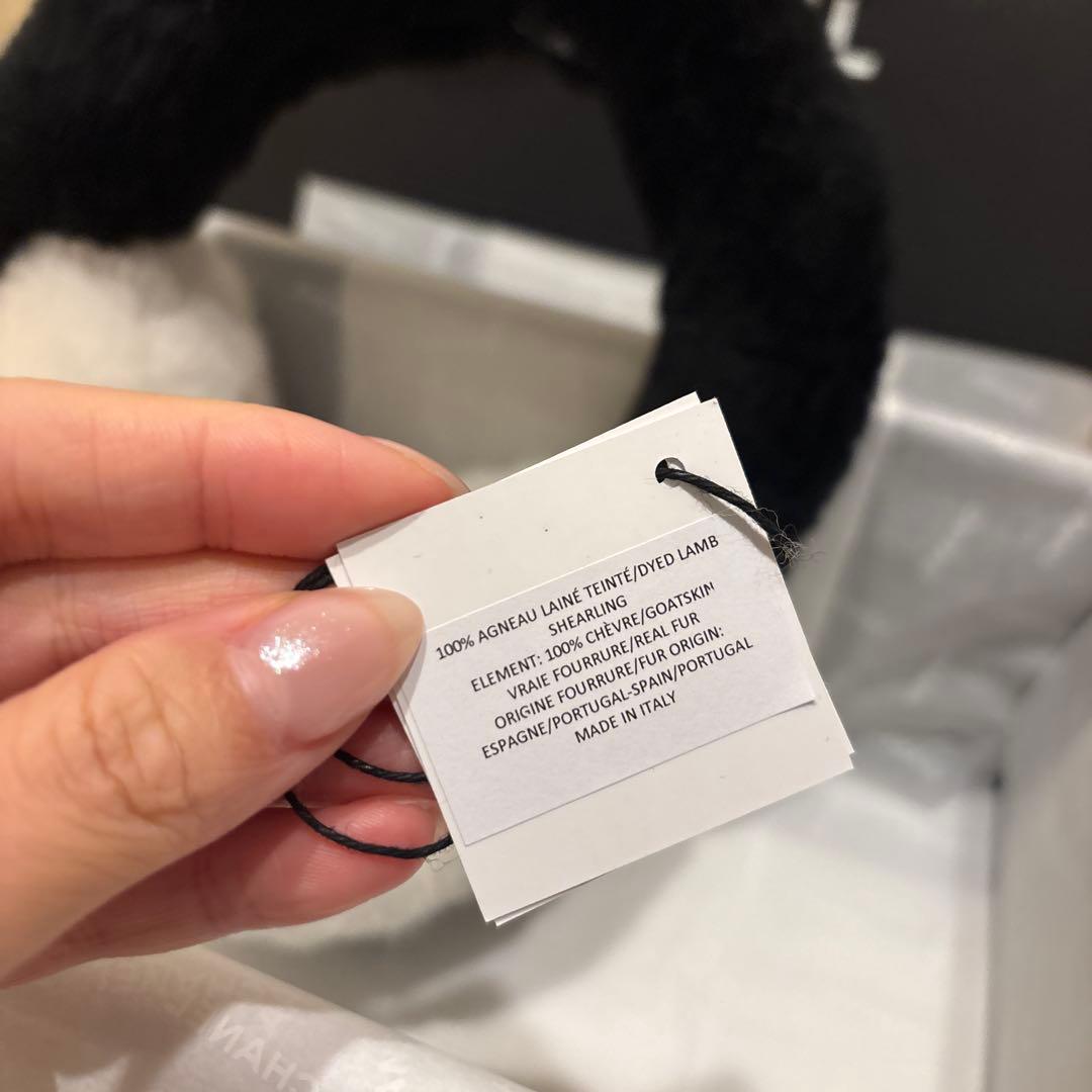 CHANEL ファー耳あて イヤーマフ