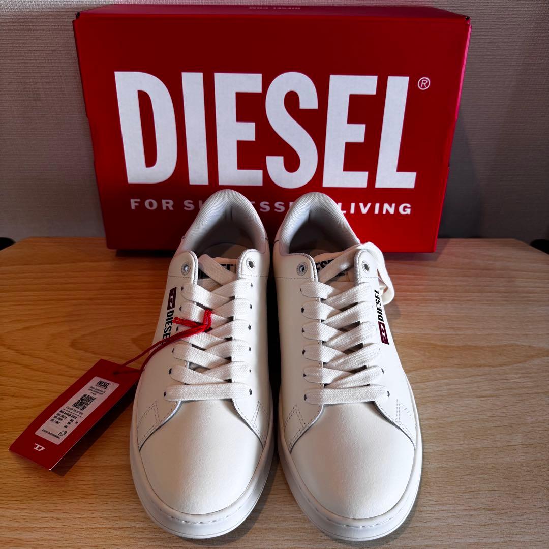 【新品未使用】DIESEL S-ATHENE LOW W 本革 ホワイト