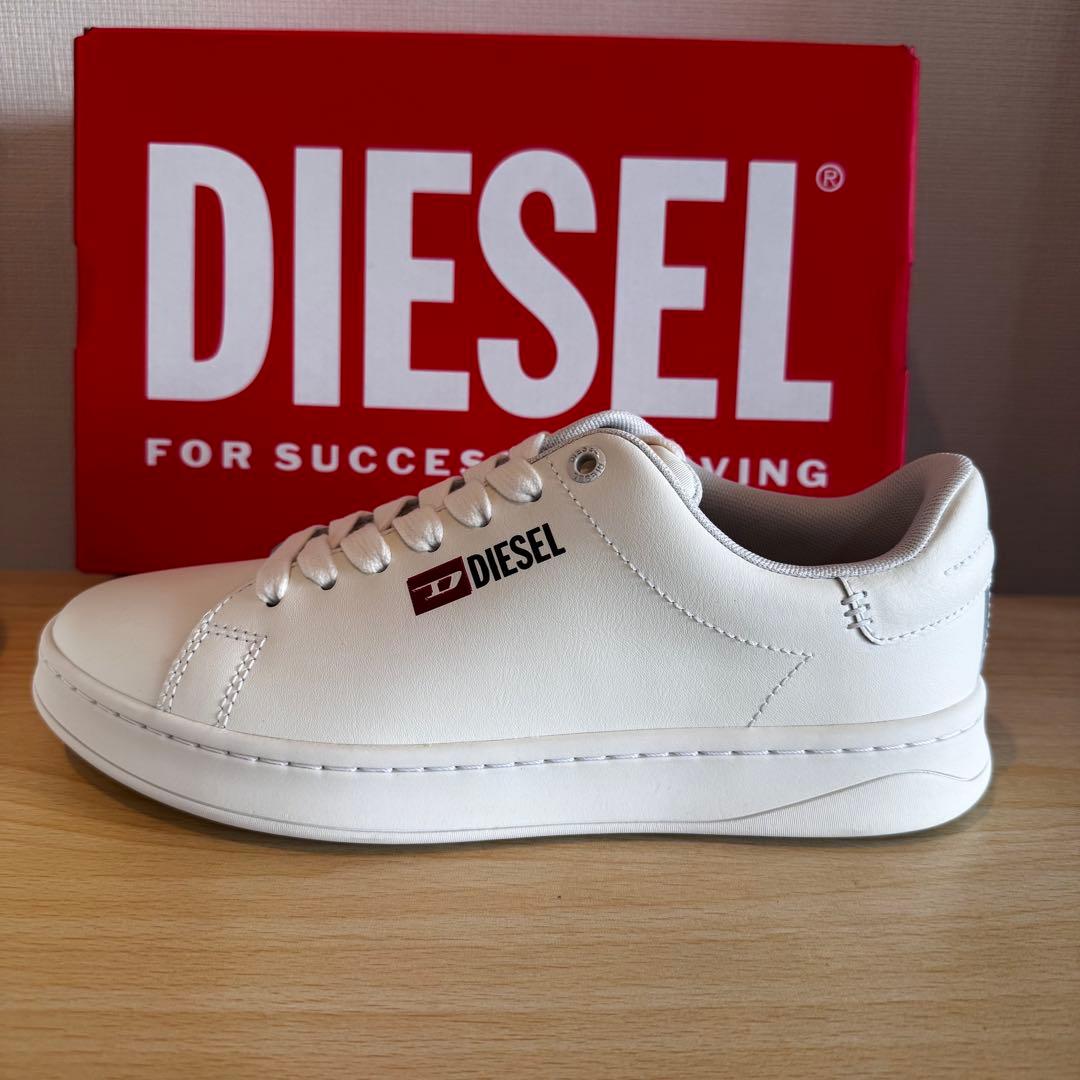 【新品未使用】DIESEL S-ATHENE LOW W 本革 ホワイト