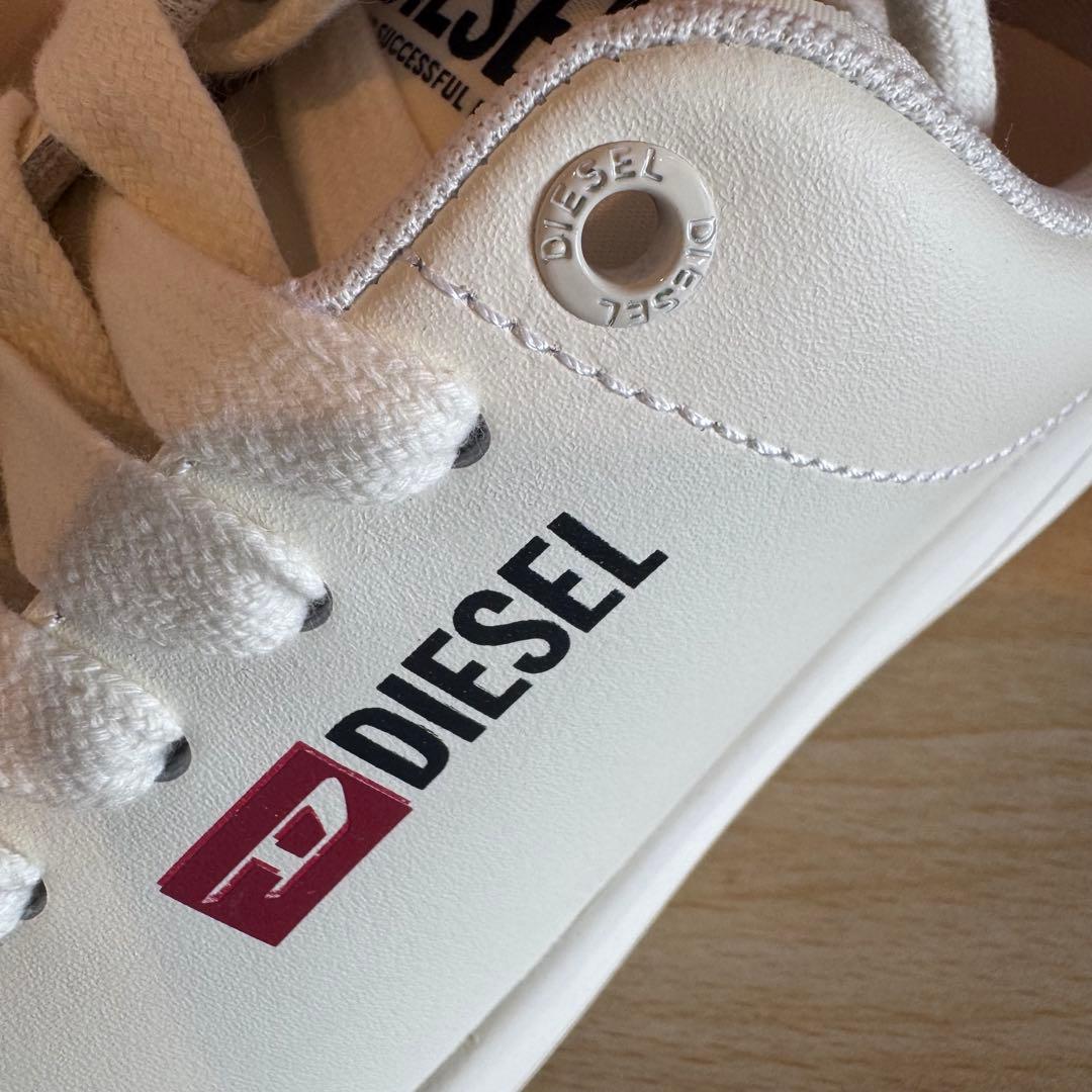 【新品未使用】DIESEL S-ATHENE LOW W 本革 ホワイト