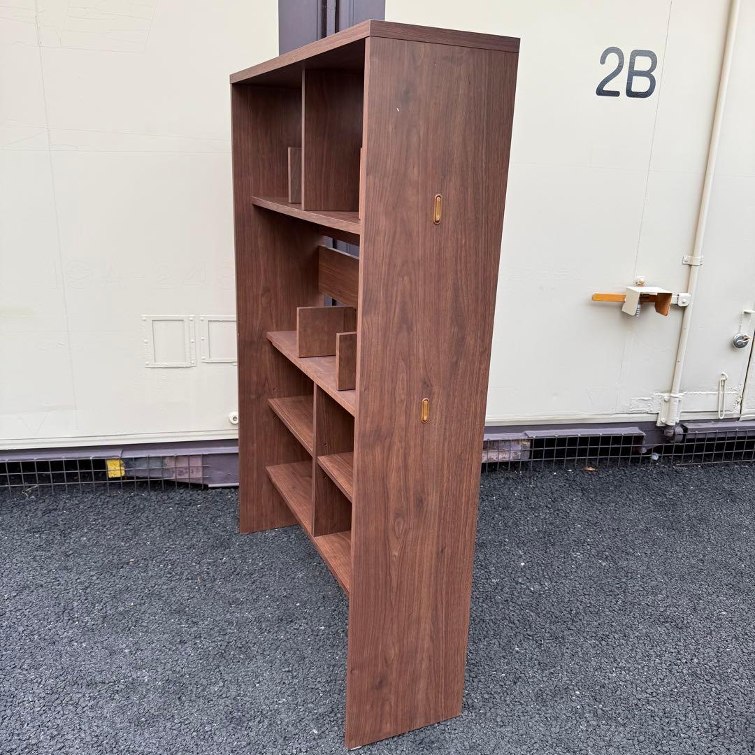 堀田木工所　無垢　アルダー材　デスク棚　ラック　本棚　ウォールナット